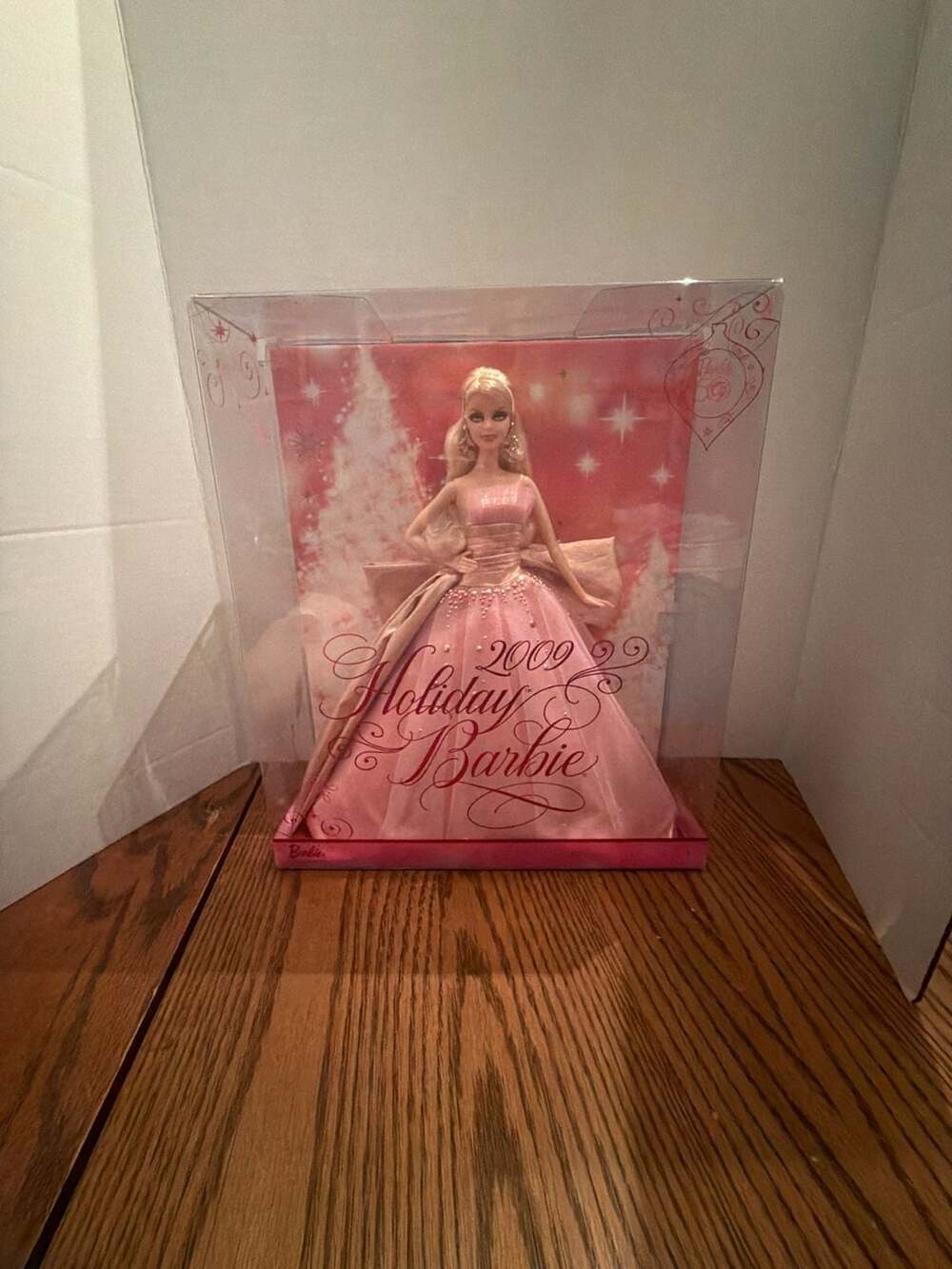 Mattel 2009 Holiday Barbie Doll Pink Dress 50th Anniversary